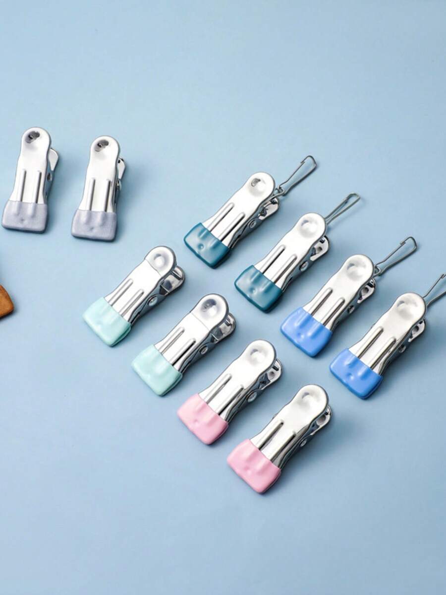 Joivida 10pcs Clothes Pegs, Colorful Plastic Clothes Pegs And Sock Pegs ...