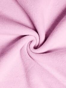 SHEIN 年轻女孩 2 件/套摇粒绒字母刺绣落肩弧形下摆连帽衫和紧身裤套装，运动风格，非常适合秋冬季休闲、日常穿着和学校日常穿着