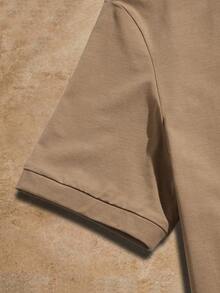 Manfinity NXTstreet Men Cotton Round Neck Graphic Print Short Sleeve Tee, Boyfriend Gift, For Work, Summer