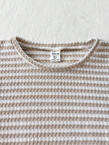 Travachic KIDS 青少年女孩夏季休闲度假橙色荷叶边吊带背心套装 - 橘色 - 查看 5