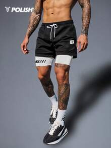 Manfinity Sport Corelite شورتات رياضية للرجال مطبو...