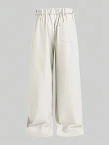 EASEVO Plus Size Men's Casual Loose Fit Wide Leg Pants - Beige - View 2