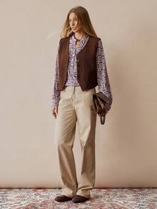 Florisole Women's Loose Fit Printed Long Sleeve Casual Shirt, Autumn/Winter - Multicolor - View 4