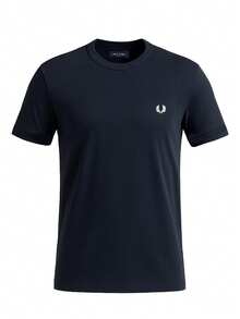 Fred Perry Men's Ringer T-Shirt Navy - Black - View 1