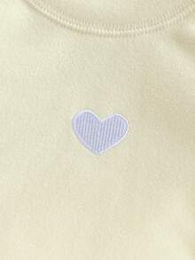 3pcs Girls Heart Pattern Long Sleeve Base Layer Underwear Set