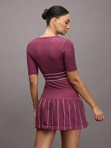Activina Women's Golf & Tennis Sports Dress - Burgundy - View 2