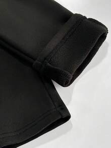 Flirla Conjunto de top ajustado y leggings básico minimalista para capas, camiseta de cuello alto casual y versátil de manga corta/larga, conjunto de 2 piezas, otoño/invierno