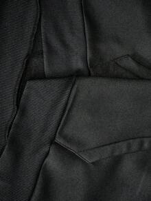 AXEPEAK 男士休閒黑色字母刺繡寬鬆連帽衛衣，秋季復古Y2K寬大街頭風，適合度假 - 黑色 - 查看 7