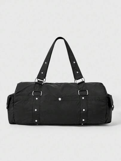 Grunge Punk Women's Casual Versatile Solid Color Tote Bag