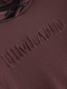 Manfinity VCAY Men's Casual Embossed Hoodie Set - Coffee Brown - View 9