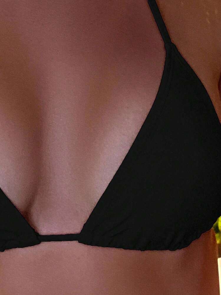 Summer Beach Halter Triangle Bikini Top