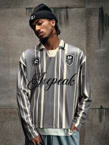 Camisa polo de manga larga de estilo deportivo casual para hombres AXEPEAK - Multicolor - Ver 3