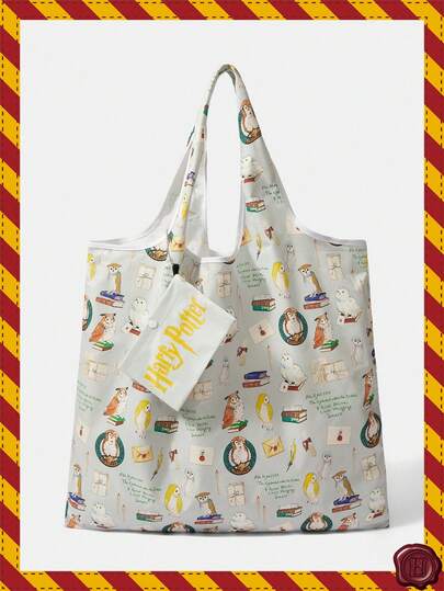 HARRY POTTER X SHEIN 1 件装，蜡烛猫头鹰，背心式包，折叠设计，适合女性。