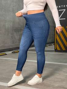 Flexra Jeans skinny casual élastique grande taille, toutes saisons