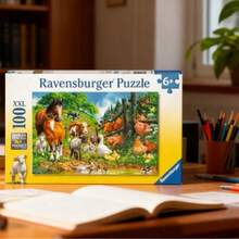 Ravensburger Animal Get Together 100 Piece Jigsaw Puzzle Age 6 Years+ 10689 - Multicolor - View 5