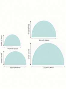 SHEIN 1pc Vibrant Floral Welcome Mat - Colorful Glass Style, Washable Polyester, Semi-Circle, Perfect For Entryway, Bedroom, Living Room, Laundry Room And Patio Decor, Home Decorative Rug,  And Perfect Gift, Entrance Mat | Vibrant Welcome Mat | Washable Mat