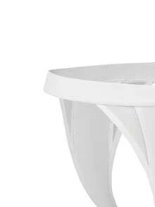 SHAPORA Women's Solid Color Mesh Splice Crotch Sexy Thong Panties - White - View 7