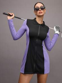 Activina Women's Golf & Tennis Sports Dress - Purple - View 1