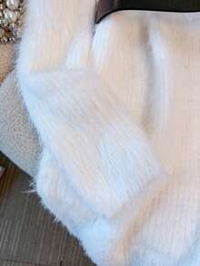 Franclia Women's Solid Color Turtleneck Long Sleeve Casual Knit Sweater Dress, Autumn/Winter