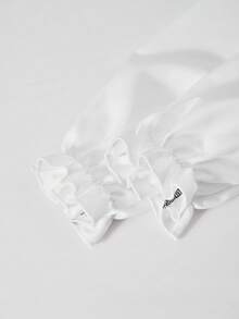 SHEIN ChillGRL 女式荷叶边领泡泡袖拼接休闲迷你连衣裙 - 黑與白 - 查看 8