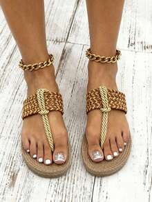 Women Flat Sandals - Multicolor - View 2