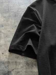 AXEPEAK Men T-Shirts Fit Crew Neck Drop Shoulder Short Sleeve Graffiti Tee Cool Stuff Casual Summer Cotton - Black - View 4