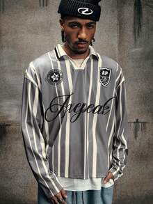 Camisa polo de manga larga de estilo deportivo casual para hombres AXEPEAK - Multicolor - Ver 1