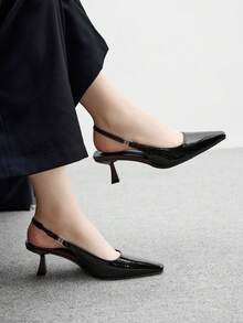 CUCCOO BIZCHIC 女士时尚黑色尖头高跟鞋 - 黑色 - 查看 1