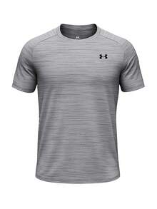 Under Armour Tiger Tech Men's' Short Sleeve Pitch Grey - Heather Grey - 查看 1