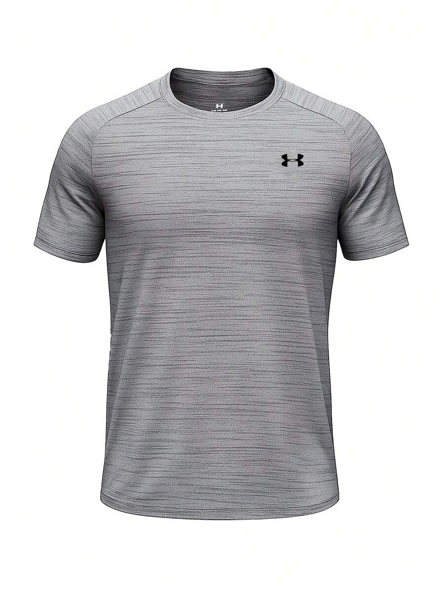 Under Armour Tiger Tech Men's' Short Sleeve Pitch Grey - Heather Grey - 查看 1