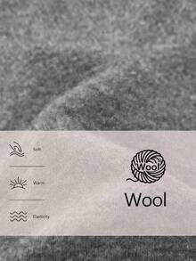 Aalyst Damski, nowy, jednolity kolor, elegancki, wysokiej jakości, luźny, dzianinowy komplet sweterkowo-spódnicowy, jesień/zima - Szary - Zobacz 7