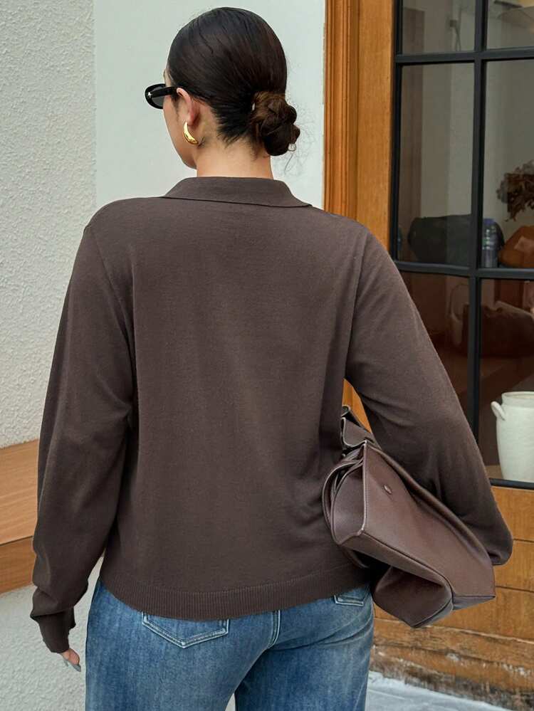 Dazy Plus Plus Size Women Solid Color Turtleneck Slim Fit Casual Pullover Sweater, Autumn/Winter
