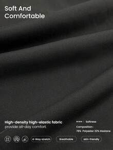 Exploreva 口袋紧身时尚运动户外紧身裤 - 黑色 - 查看 5