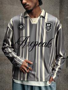 Camisa polo de manga larga de estilo deportivo casual para hombres AXEPEAK - Multicolor - Ver 5