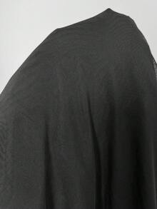 Firerie 加大码优雅学院风个性化红黑撞色网眼印花修身长袖连衣裙，适合约会、音乐会、表演、派对、婚礼、性感、优雅、通勤、返校、度假、海滩、办公室女神、美人鱼风格、生日派对 - 黑色 - 查看 7
