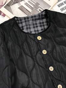 GlowEve 女士时尚百搭休闲夹克，冬季 - 黑色 - 查看 7