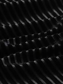 Đầm midi ôm sát cổ tròn tay dài chấm bi phối lưới nhung thanh lịch cho bé gái tuổi mới lớn dự tiệc Giáng sinh năm mới - màu đen - Xem 5