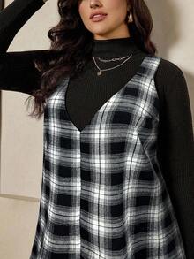 Zelara Trang phục ngày lễ cỡ lớn cho nữ, vừa vặn thoải mái, mùa hè, sọc đen trắng, thoải mái, cổ tròn, không tay, phong cách thường ngày, thắt eo, thời trang thường ngày, quần áo mùa hè cho nữ, váy thư giãn cho nữ, trang phục Halloween cho phụ nữ, váy dành cho phụ nữ - trắng - Xem 3