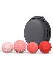 4/8个磁性硅胶球套装，带纹理，可舒缓压力，颜色随机（黑、绿、粉、紫），适用于办公室、教室、公司，全年可用。 - 彩色 - 查看 19