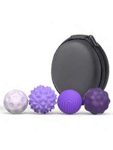 4/8个磁性硅胶球套装，带纹理，可舒缓压力，颜色随机（黑、绿、粉、紫），适用于办公室、教室、公司，全年可用。 - 彩色 - 查看 18