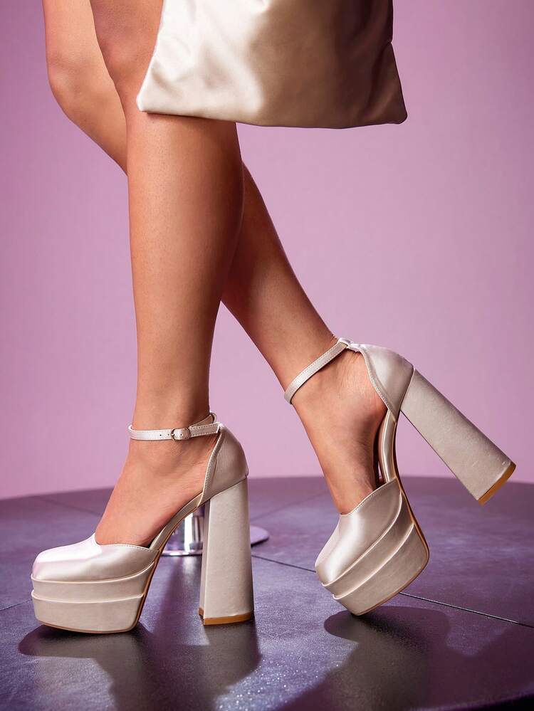 CUCCOO LuxiPop Sexy Women's Platform High Heel Pumps, Glossy Patent Leather Upper Elegant High Heels For Halloween, Christmas, Party, Autumn Nightclub Outfit