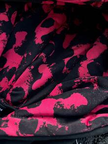 ROMWE MEN Goth Men's Casual Skull Slogan Print Long Sleeve Hoodie Sweatshirt, Autumn/Winter - Black - View 5