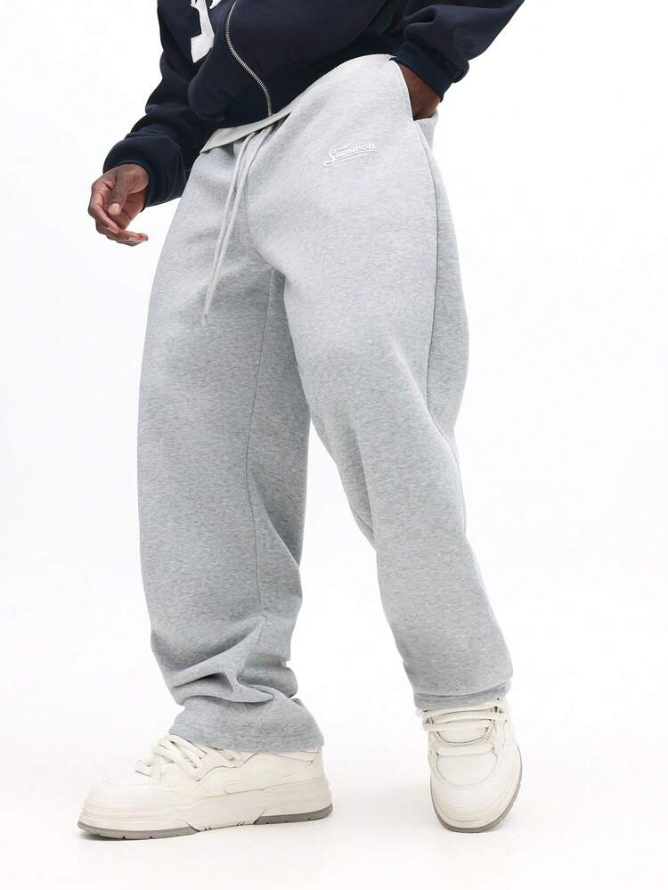 Pantaloni della tuta a gamba dritta con coulisse in vita