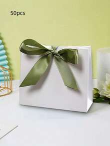 10个/20个/50个装纸质迷你礼品袋，婚礼礼品袋（带蝴蝶结丝带），生日派对礼品包装，购物袋，派对礼品袋，派对回礼，生日装饰，派对礼品装饰，婚礼派对装饰用品，新娘送礼会回礼，婚礼宾客礼品 - 彩色 - 查看 21