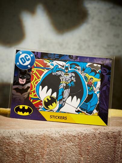 BATMAN X SHEIN Tecknade klistermärken, dekorativa klistermärken, dekalpaket lämpligt för mobiltelefonfodral, laptopkonst, gör-det-själv-album, bullet journal, planeringsklippbok