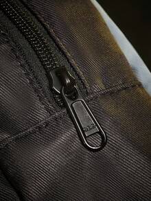 BATMAN X SHEIN 1 Stück Rucksack mit Cartoon-Muster, verstellbarer Schultergurtlänge, Sporttasche, Freizeittasche, Segeltuch-Rucksack, Schultasche, Reisetasche, für Mädchen, für Jungen, für Teenager, für Frauen, für Männer, Fledermaus - Grau - Übersicht 6