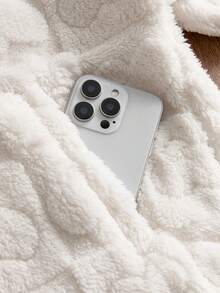 Manfinity VCAY Men's Letter Zip-Up Casual Fleece Hoodie, Autumn/Winter - Beige - View 5