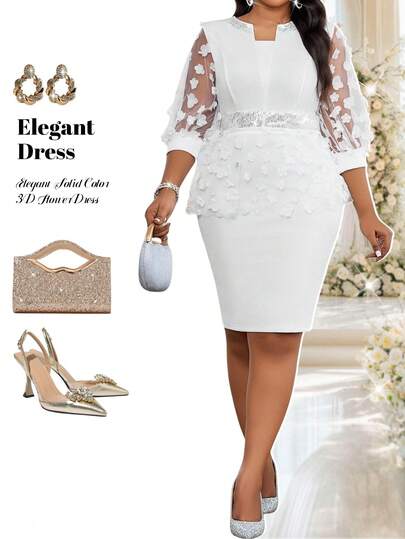 Fleurora Spring And Summer Elegant Commuting Office Purple Knitted Round Neck Pencil Bishop Sleeve Contrast Collar Contrast Mesh Bodycon Dress Midi Short Sleeve Plus Size Dresses New Year Clothes New Year New Year Dress New Year Outfit White Dress New Year New Year Women New Year Women's Clothes New Year Look Clothes For New Year White Dress Réveillon Elegant Dresses For Party Party Dresses Elegant Party Dresses Elegant Party Dresses For Women Elegant Party Dress Party Dress Elegant Dresses For Women Elegant Dress For Women Sequin Dress White Dress White Dresses