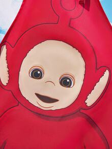 Teletubbies X SHEIN 1Pc Cute PO Kitchen Apron, Baking Apron, Red Apron, Cute Apron, S/M Two Sizes, Suitable For Adults And Children, Parent-Child Apron