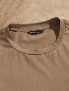 Manfinity NXTstreet Men Cotton Round Neck Graphic Print Short Sleeve Tee, Boyfriend Gift, For Work, Summer